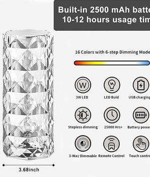 Diamond Crystal LED Lamp
