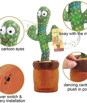 LED Musical Dancing & Mimicry Cactus Toy