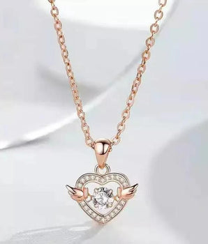 Heart With Wings Necklace