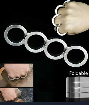 Stainless Steel Outdoor Rotatable Folding Ring (Pack of 1)