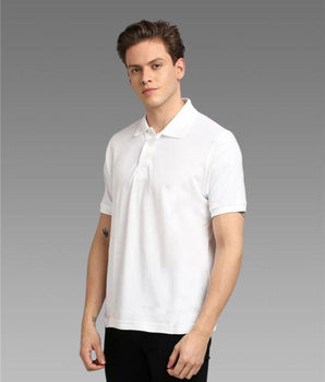 Matte Solid Half Sleeves Men's Polo T-Shirt