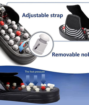 Acupressure and Magnetic Therapy Paduka Slippers for Full Body Blood Circulation For Men and Women