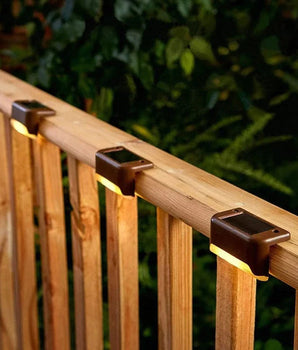 Solar Stair Lights : Auto Light Up In The Dark